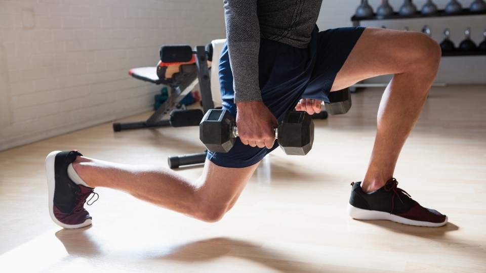 Man doing lunges